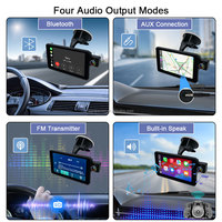 Pantalla CarPlay inalámbrica OEM /ODM de herramientas privadas para coche, pantalla táctil estéreo portátil para coche, pantalla frontal 4K trasera 1080P para coche
