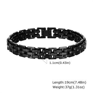 Factory Watchband Health Pure Design Wrist Fashion Stainless Steel Bracelet for <b>Men</b> - Product Image 3