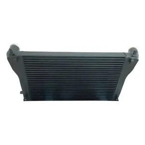 JSY0168 Intercooler pendingin udara penukar panas aluminium Aloi mesin Pasang depan suku cadang balap mobil perak Universal