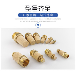 Silencieux d'échappement pneumatique Zoni BSL-01 en laiton, filetage externe 1/4 pouce, silencieux d'air à usage standard - Product Image 1