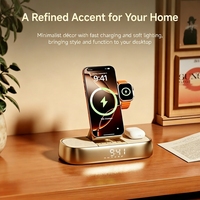KUANGXIANG CE Certifié RoHS FCC, Gadget et appareils électroniques, Haut-parleur pliable à charge sans fil avec lumière d'ambiance pour chevet