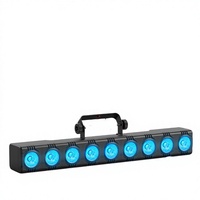 Set Lampu Mini Bar LED Laris Manis 9*8W 4-in-1 RGBW Warna IP33 Tahan Air Kontrol DMX512 Garansi 1 Tahun untuk Pencahayaan