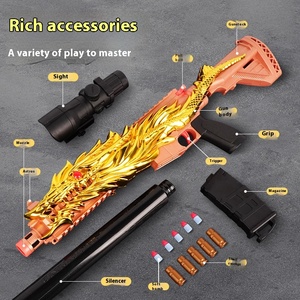 Commercio all'ingrosso della fabbrica M416 giocattolo a pallottola morbida a forma di drago Gungolden giocattolo gioco Gunoutdoor pistola giocattolo - Product Image 4