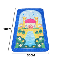 Tapis de prière Sajadah pour enfants musulmans, commande en gros, polyester de haute qualité, rembourrés, lavables, imprimés résistants à la décoloration pour les écoles de prière