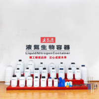 Petit réservoir d'azote liquide 3L Insémination artificielle Stockage de sperme Flacon Dewar Conteneur d'azote liquide