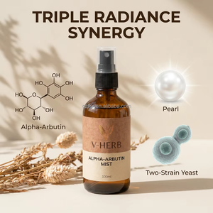 Brume pour le visage à l'alpha-arbutine portable, brume éclaircissante instantanée pour la peau avec extrait de perle - Product Image 2