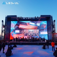 Écran LED publicitaire RGB P4.8 P3.9 4.8MM 3.9MM pour intérieur et extérieur, location de scène mobile facile, affichage mural LED pour événements