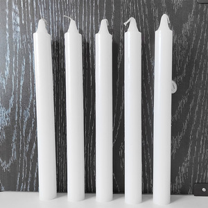 LITBRIGHT Church Wedding <strong>White</strong> Stick <strong>Candle</strong> Bougies Long Burning Thin Pillar Stick Paraffin Wax Table Household <strong>Candle</strong> Wholesale - Product Image 1