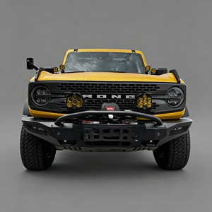 Pare-chocs avant robuste en Al-Mg compatible avec treuil pour Ford Bronco 2021-2024 4x4, amélioration tout-terrain, barre de protection en acier, <span class=keywords><strong>grille</strong></span> de protection en fer, modèle compact - Product Image 3