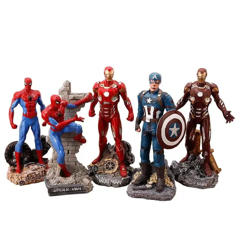 Özelleştirme Avengers film süper kahraman heykelcik ev dekorasyon reçine Marvel Action Figure dekorasyon