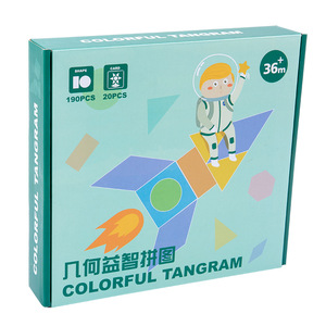 Jeu de puzzle Tangram Fire Rat, 230 pièces, jouet éducatif multifonctionnel pour le développement des tout-petits, jeu d'apprentissage - Product Image 5