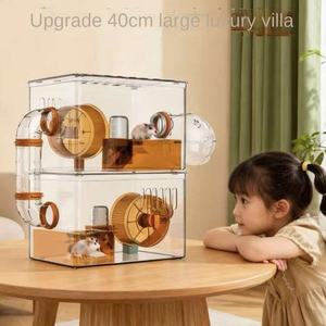 Gabbia di Lusso in Plastica per Criceti con Design Ventilato Rimovibile, Forma Rettangolare, Ampio Spazio e Nido per Uso Interno in Tutte le Stagioni - Product Image 2