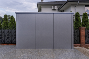 Cuisine extérieure de villa moderne personnalisable, construction en acier inoxydable, <span class=keywords><strong>porte</strong></span> en aluminium résistante aux intempéries, design modulaire - Product Image 3