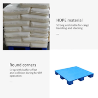 Palet de Superficie Plana 100% HDPE Virgen Ecológico con Entrada para Montacargas de 4 Vías para Almacenamiento en Frío y Logística de Exportación