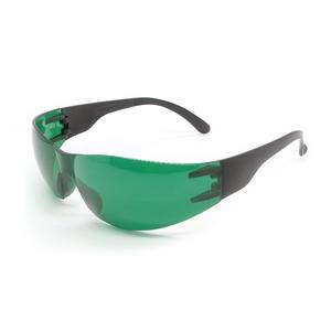 Lunettes de sécurité laser, monture noire, lentille verte de 140 mm, transmission de 15 %, protection anti-rayonnement pour les rayonnements lumineux - Product Image 4