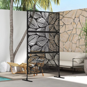 Paravent en métal découpé au laser sur mesure, écran décoratif en acier Corten - Product Image 6