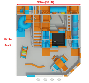 Sân chơi trong nhà lớn với thiết bị chơi trong nhà mềm cho trẻ em bao gồm Bể bóng cho khu vui chơi trung tâm mua sắm - Product Image 5