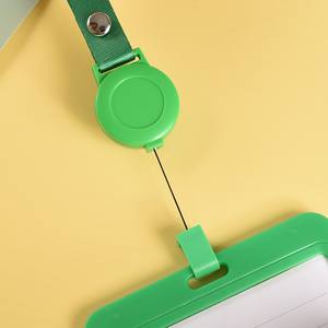 Échantillon gratuit Lanière pratique à pression facile Carte d'identité en ABS avec porte-badge pour l'école/le bureau - Product Image 2