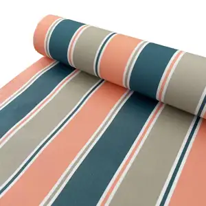 Tissu polyester teint en fil imperméable, 50 m, protection uv pour remplacement de tissu, auvent de camping-car