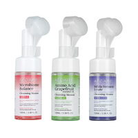 Mousse nettoyante visage à bulles aux acides aminés, best-seller transfrontalier, parfum Yuzu Pamplemousse, anti-points noirs, pour tous types de peaux