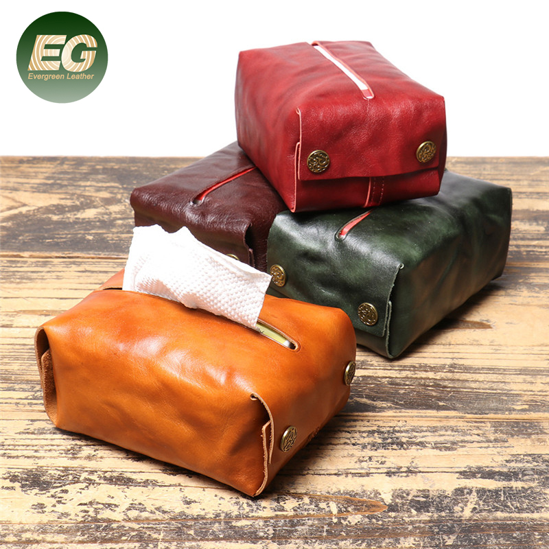 GA229 Facial Storage Customized Hotel Custom Car Holders Leather Paper Kitchen for Cover Luxury Tissue Box Holder