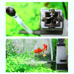 Removedor de Residuos de Aceite para Acuarios, Kit de Herramientas de Limpieza con Bomba de Aireación y Skimmer de Superficie para Peceras Pequeñas y Tanques de Cría de Guppys - Product Image 6