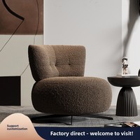 Canapé simple et fauteuil pivotant en bois, style moderne et luxueux, pour salon, balcon, chambre à coucher