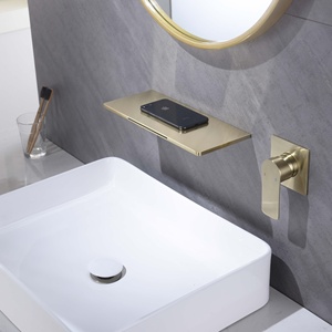 In-wall Light Luxury Waterfall Bathroom for Home Use Concealed Ceramic Core Two Washbasins FL-2009 In-Wall Concealed Installatio - Product Image 4