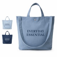 Bolsa de Lona Premium Extra Grande, Reutilizable, de Algodón, para Compras, Playa, Viajes, con Bolsillos, Ecológica y Sostenible para Uso Diario