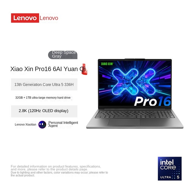 2026 New Arrivals U5-336H 32G1T 2.8K 120Hz 16-inch OLED Windows 11 Home English High-Performance Cooling Aluminium Laptop
