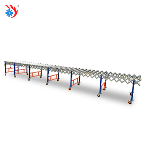 Express Logistieke Flexibele Rollenbaan Lijn Power Roller Transportband Draaien Flexibele Vrachtwagen Magazijn Lossen Transportband - Product Image 6