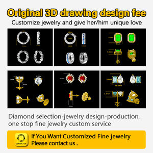 Pendientes de zafiro cultivados en laboratorio, 4mm, 8mm, forma redonda, zafiro cultivado en laboratorio azul, pendientes de oro blanco de 10K, pendientes de gota de alta calidad - Product Image 5