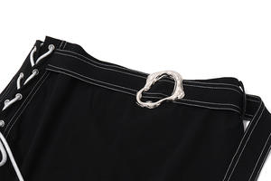 Nuovi Set di gonna carina da donna alla moda Top corto senza spalline e gonne vuote Slim Fit Set 2 pezzi Sexy in due pezzi da donna - Product Image 3