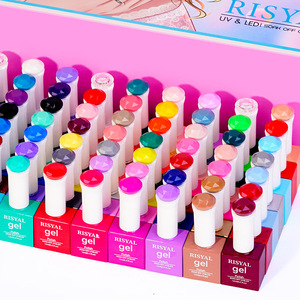Vernis à ongles gel inodore 63 couleurs, logo personnalisé, couche de finition adhésive fonctionnelle, liquide UV de photothérapie, professionnel pour salon - Product Image 2