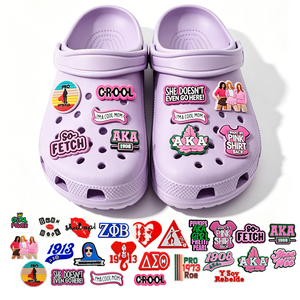 Accessori personalizzati in morbido PVC a tema Sorority <span class=keywords><strong>Girl</strong></span> <span class=keywords><strong>Power</strong></span>, charm per zoccoli, charm per scarpe, articoli per feste <span class=keywords><strong>Girl</strong></span> Boss ed empowerment. - Product Image 1