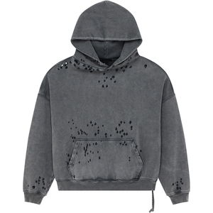 Felpe oversize Kapuze <span class=keywords><strong>felpa</strong></span> <span class=keywords><strong>con</strong></span> <span class=keywords><strong>cappuccio</strong></span> <span class=keywords><strong>con</strong></span> motivi a macchie nere in <span class=keywords><strong>grigio</strong></span> <span class=keywords><strong>scuro</strong></span> per gli uomini Pullover largo in pile - Product Image 1