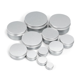 Boîte en aluminium recyclé pour cosmétiques, contenants en aluminium de 10g, 20g, 30g, 50g, 60g, 80g, 100g - Product Image 1