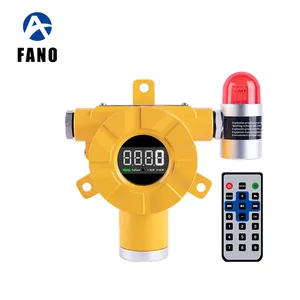 FANO High Accuracy CO2 SO2 CH4 H2S H2 Sensor Gas Alarm Device Fixed Toxic Combustible Gas Diffusion Detector with Remote