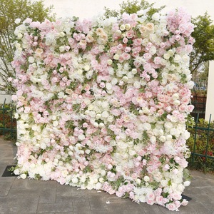 Mur floral élégant, panneau floral 5D stéréo luxueux, toile de fond romantique pour cérémonie de mariage, réception, décoration murale photo - Product Image 2