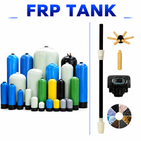 Réservoir FRP sur mesure pour filtration d'eau, étanche, scellé, stable, pré-filtre industriel, capacité 250L-10000L, productivité 750L/heure