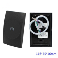 Sistema de Control de Acceso con Tarjeta Inteligente ZKT KR600M NFC 13.56MHz ISO 14443A, Lector de Tarjetas Wiegand WG34 Resistente al Agua de ABS