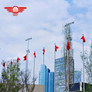 फैक्टरी निर्देशित स्थापना प्रतिरोध आंधी आउटडोर Flagpole अनुकूलन की मोटी स्टेनलेस स्टील झंडा पोल ऊंचाई - Product Image 3