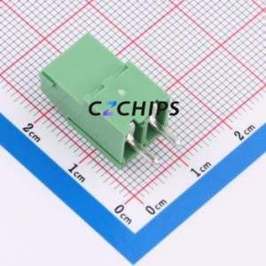 DB129V-5.08-2P-GN-S Screw Terminal Block Through hole Component (THT),P=5.08mm Connector 1x2P 5.08mm Green Through Hole - Product Image 2