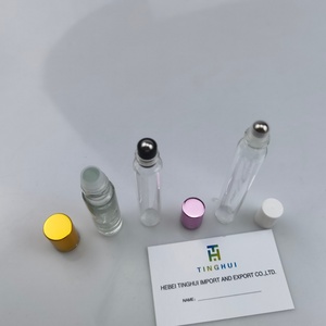Botellas de Vidrio Redondas Vacías de 10 ml para Suero y Aceite Esencial, con Tapas de Bola de Acero, Personalizadas - Product Image 4
