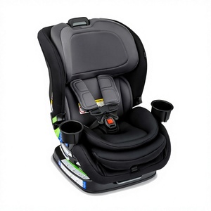 Siège auto rehausseur noir pour tout-petit, chaise auto multifonction avec porte-gobelets - Product Image 3