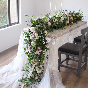ดอกแมกโนเลียประดิษฐ์แบบ Diy,ดอกกุหลาบสำหรับตกแต่งไว้ตรงกลางโต๊ะต้อนรับงานแต่งงานพวงมาลัย - Product Image 5