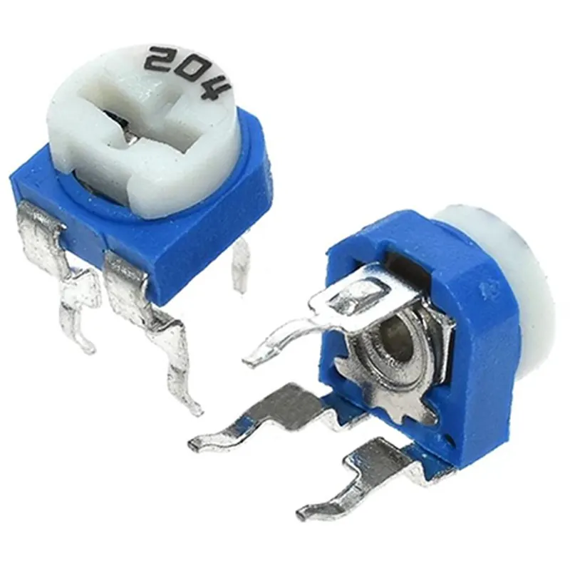 OEM/ODM verfügbar Einstellbarer Widerstand Blau Weiß Potentiometer RM065 Widerstand