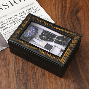 Reloj de Cuarzo con Esfera Grande, Set de Regalo Empresarial con Llavero y Rosario de Recuerdo para el Día del Padre - Product Image 4
