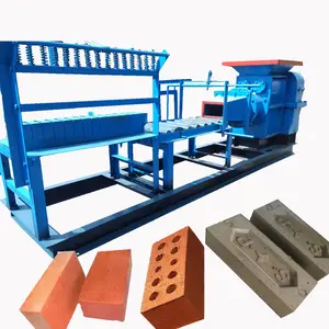 Mini machine mobile de fabrication de briques d'argile rouge, logo de boue, extrudeuse de briques de terre, ligne de production