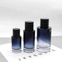 Flacon de parfum rond en verre de 30 ml et 50 ml avec pulvérisateur à pompe pour crème visage, parfum, blush et mascara, boîte d'emballage, diffuseur à bâtonnets
